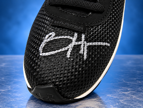 Bryce Harper signed black-and-white Under Armour cleat